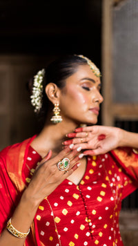 Red kurta and palazzo set
