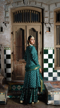 Dark Green kurta and palazzo set