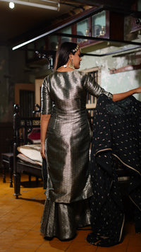 BLACK BANARASI  SHARARA SET