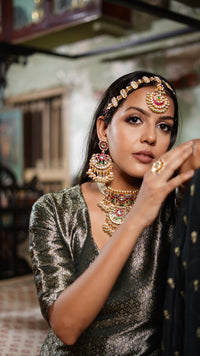 BLACK BANARASI  SHARARA SET