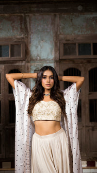 Off-White Organza Cape Set